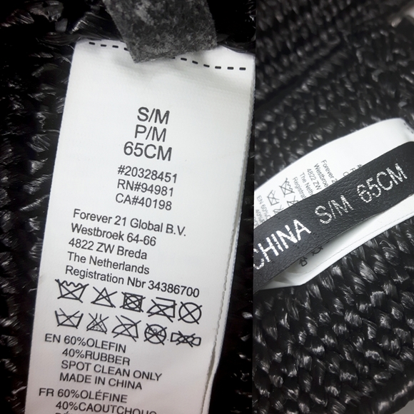 90's-Y2K🖤Boho High Waist Black Stretchy Woven Belt - Picture 6 of 6